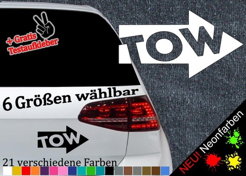 Abschlepp aufkleber sicker tow - abschlepp,